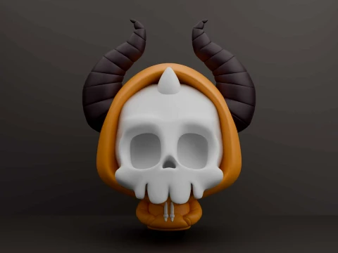 Halloween skull 3D Print Model