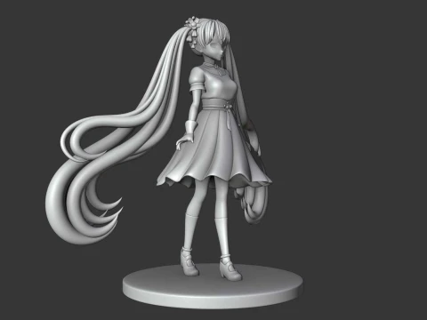 Hatsune miku 3D Print Model