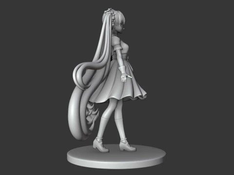 Hatsune miku 3D Print Model