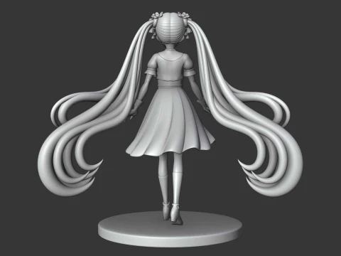 Hatsune miku 3D Print Model