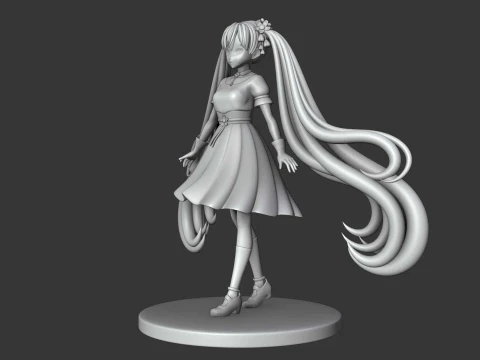 Hatsune miku 3D Print Model