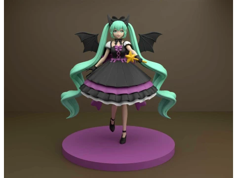 Hatsune miku halloween figure 3D Print Model