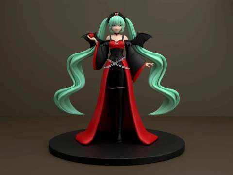 Hatsune miku halloween figure 3D Print Model