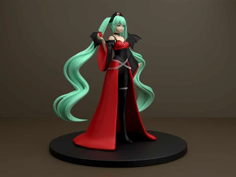 Hatsune miku halloween figure 3D Print Model