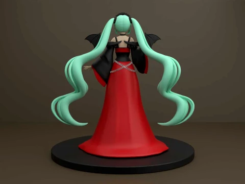 Hatsune miku halloween figure 3D Print Model