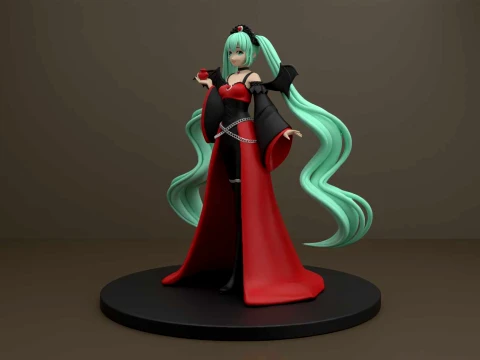 Hatsune miku halloween figure 3D Print Model