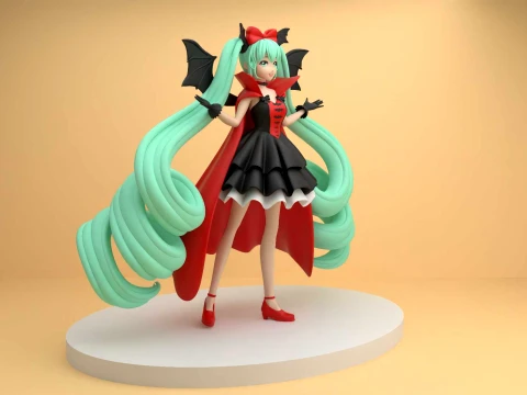Hatsune miku halloween figure 3D Print Model