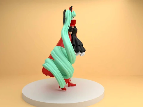 Hatsune miku halloween figure 3D Print Model