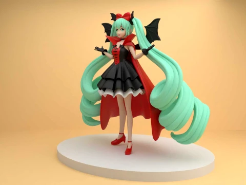 Hatsune miku halloween figure 3D Print Model
