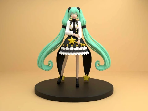 Hatsune miku halloween figure 3D Print Model