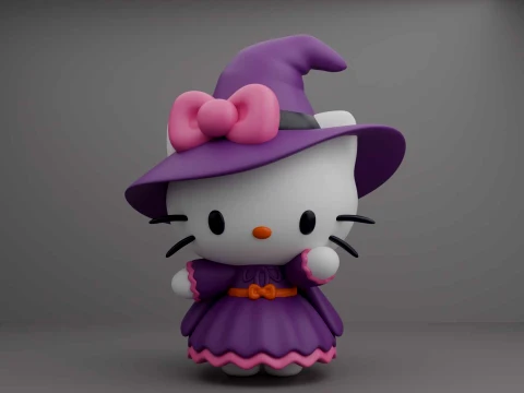 Hello kitty sanrio halloween figure 3D Принт Модель