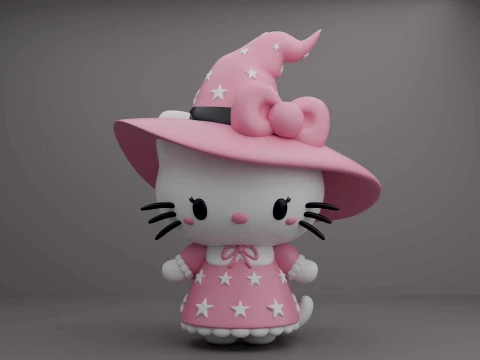 Hello kitty sanrio halloween figure Modèles 3D en vedette