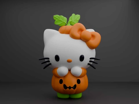 Hello kitty sanrio halloween figure 3D 프린트 모델