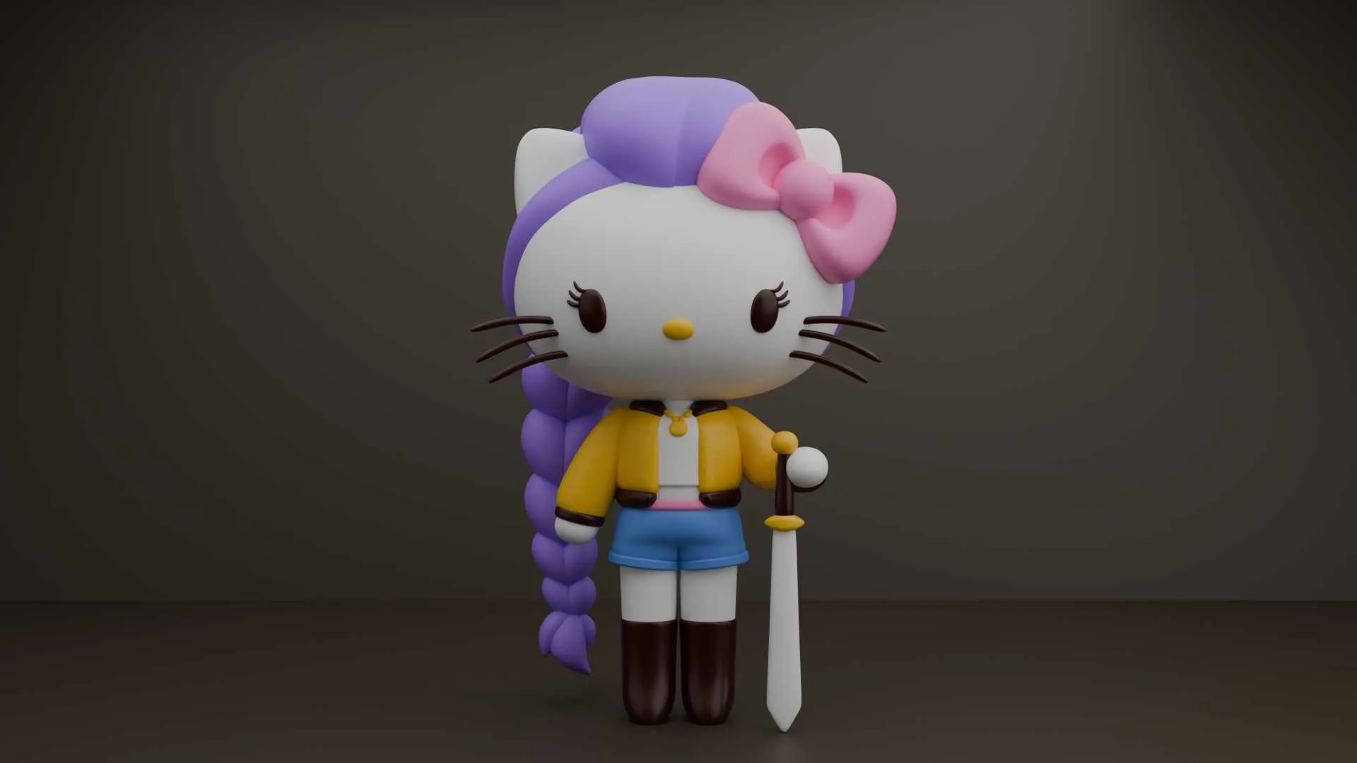 Hello kitty sanrio 3D Print Model .c4d .max .obj .3ds .fbx .stl .blend 