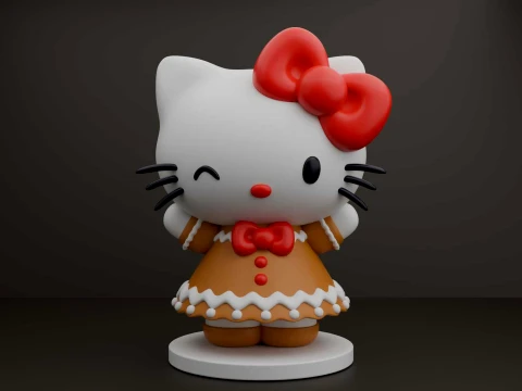Hello kitty sanrio christmas figure 3D Print Model