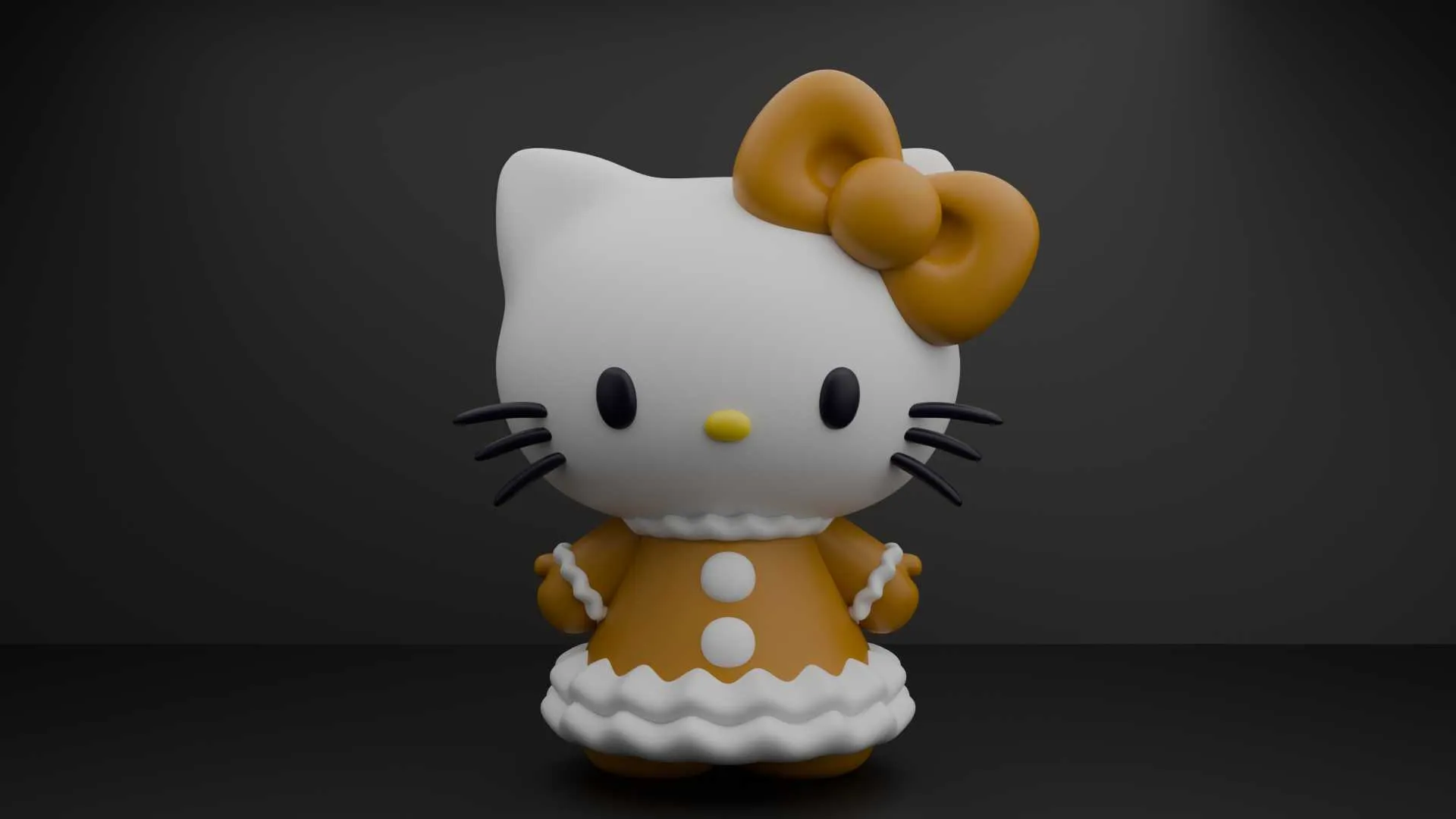 Hello kitty sanrio christmas figure 3D Print Model .c4d .max .obj .3ds .fbx .stl .blend 
