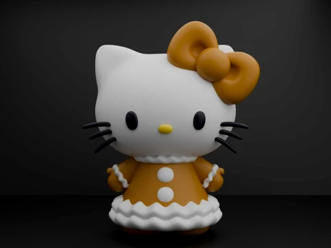 Hello kitty sanrio christmas figure 3D Print Model