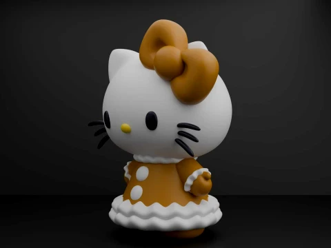 Hello kitty sanrio christmas figure 3D Print Model