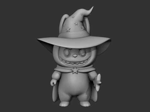 Labubu halloween Modèles 3D en vedette