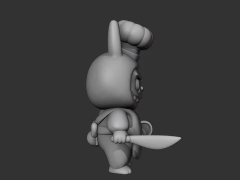 Chef labubu 3D Print Model