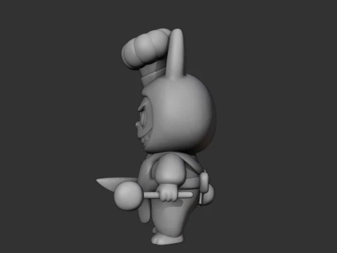 Chef labubu 3D Print Model