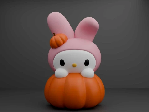 My melody sanrio halloween 3Dプリントモデル