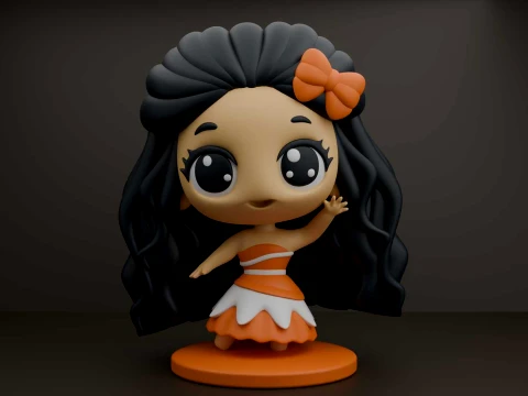 Princess moana 3D printmodel