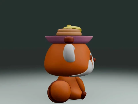 Red panda 3D Print Model