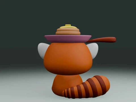 Red panda 3D Print Model