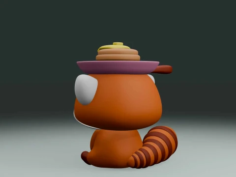 Red panda 3D Print Model