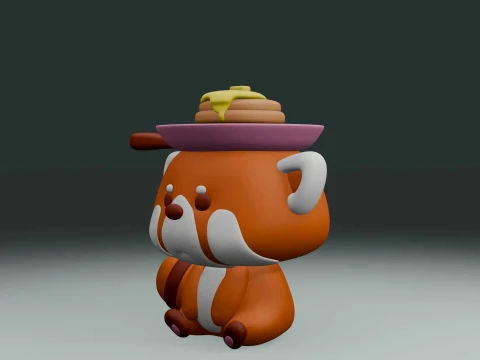 Red panda 3D Print Model