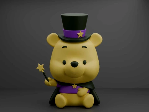 Winnie the pooh halloween 3D Druckmodell