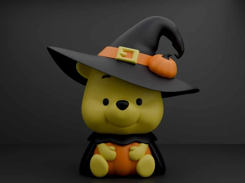 Winnie the pooh halloween 3D Print Model
