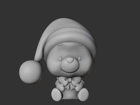 Winnie the pooh christmas 3D Print Model