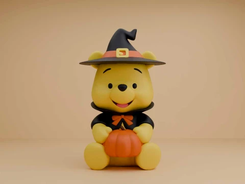Winnie the pooh halloween 3D Print Model