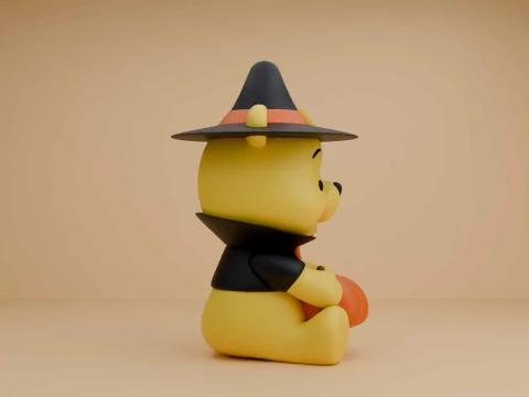 Winnie the pooh halloween 3D Print Model
