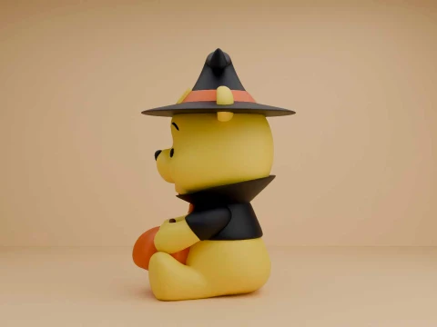 Winnie the pooh halloween 3D Print Model