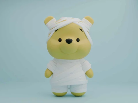 Winnie the pooh halloween 3D Print Model