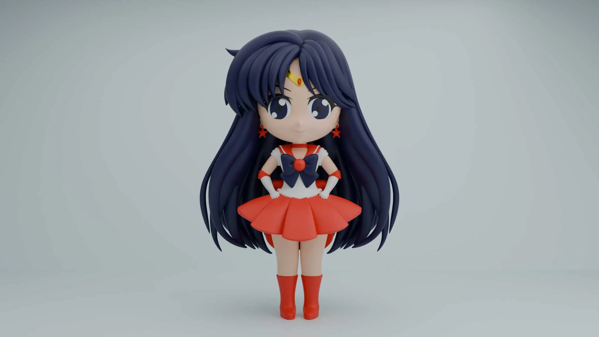 Sailor mars 3D Print Model .c4d .max .obj .3ds .fbx .stl .blend 