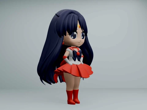 Sailor mars 3D Print Model