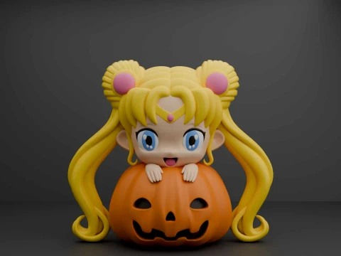 Sailor moon halloween 3D Print Model