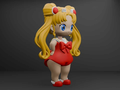 Sailor moon 3D Print Model