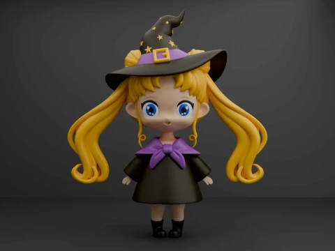 Sailor moon halloween 3D Print Model
