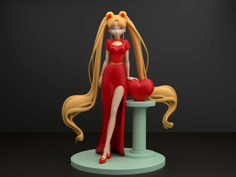 Sailor moon valentine 3D Print Model