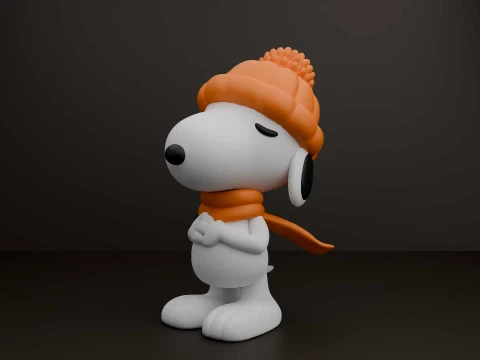 Snoopy 3D 打印模型