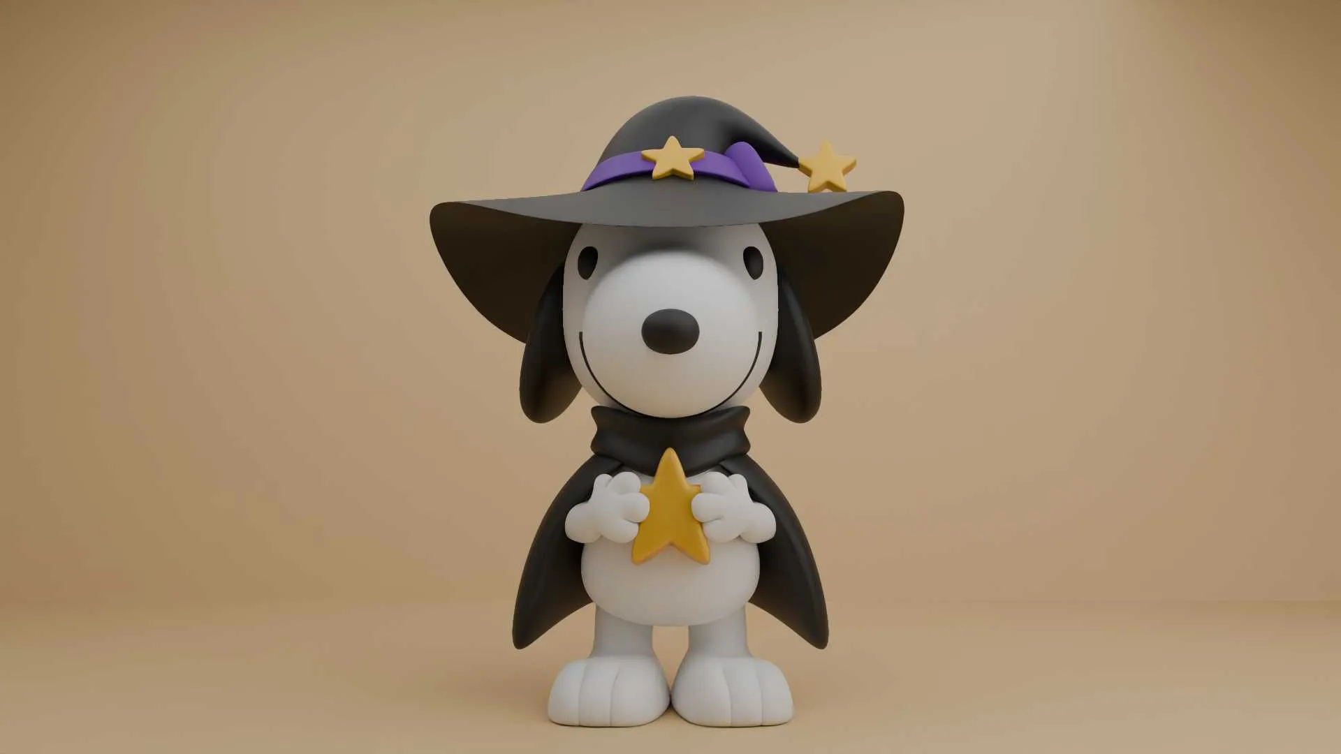 Snoopy halloween 3D Print Model .c4d .max .obj .3ds .fbx .stl .blend 