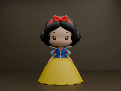 Princess snow white 3D Print Model