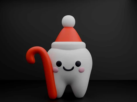 Tooth christmas 3D 프린트 모델