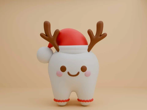 Tooth christmas Modello di stampa 3D