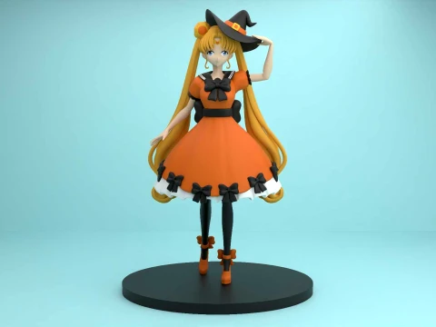 Sailor moon halloween 3D Druckmodell